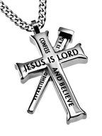 Established Silver Cross Necklace KingdomWear
