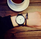 Vintage Leather Korean Style Quartz Couple Watches