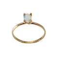 Ethiopian Opal 14K Gold Filled Ring Dainty Solitaire