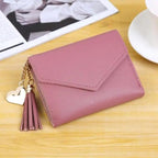 Ethnic Design Leather Small Wallet For Women Luxury Famous Short Coin Zipper Purse, Credit Card Holder Mini Wallets/Purses Female Stevvex