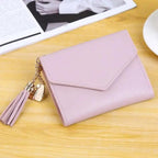 Ethnic Design Leather Small Wallet For Women Luxury Famous Short Coin Zipper Purse, Credit Card Holder Mini Wallets/Purses Female Stevvex