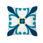 Ethnic Floral Patterns Sofa Cushion Cases Nordic Geometric Simple Blue Modern Decorative Throw Pillow Case Cushion Case For Room Bedroom Pillows Case Bohemian Decor Home Pillows 45x45CM Stevvex