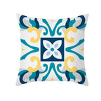Ethnic Floral Patterns Sofa Cushion Cases Nordic Geometric Simple Blue Modern Decorative Throw Pillow Case Cushion Case For Room Bedroom Pillows Case Bohemian Decor Home Pillows 45x45CM Stevvex