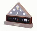 Medal Display Case, Pedestal, Medal Holder, Available in Cherry or Walnut Wood The Military Gift Store