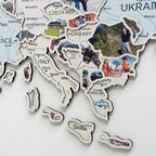 Europe Photo Map Pastel - SJB-DIAMOND ELITES