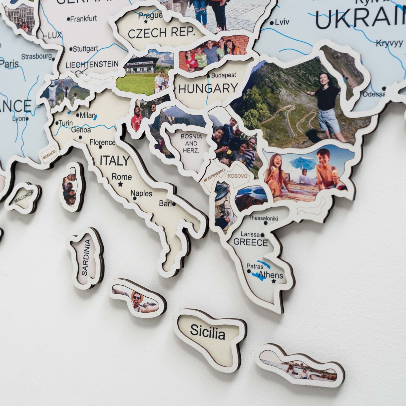 Europe Photo Map Pastel - SJB-DIAMOND ELITES