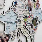 Europe Photo Map Pastel - SJB-DIAMOND ELITES