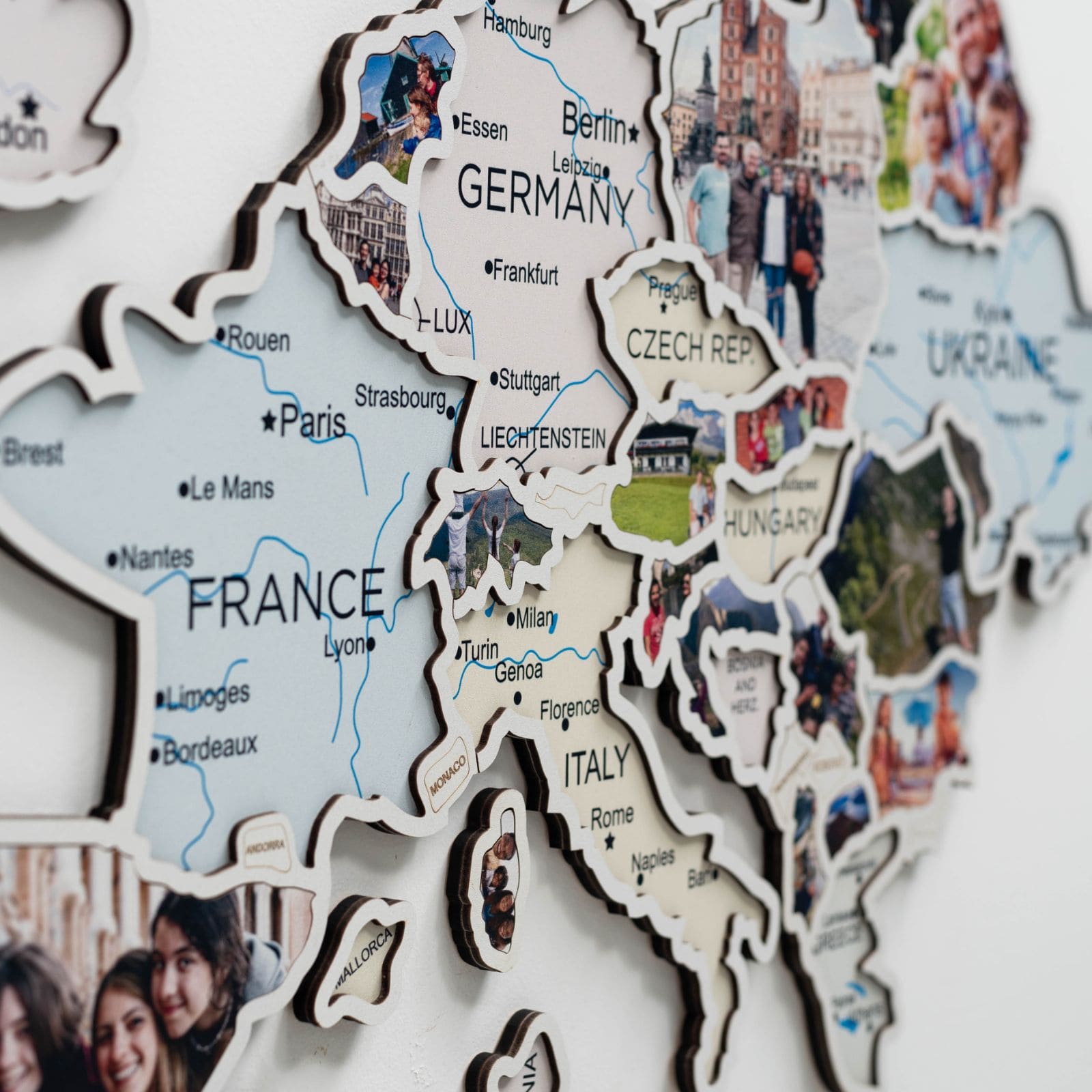 Europe Photo Map Pastel - SJB-DIAMOND ELITES