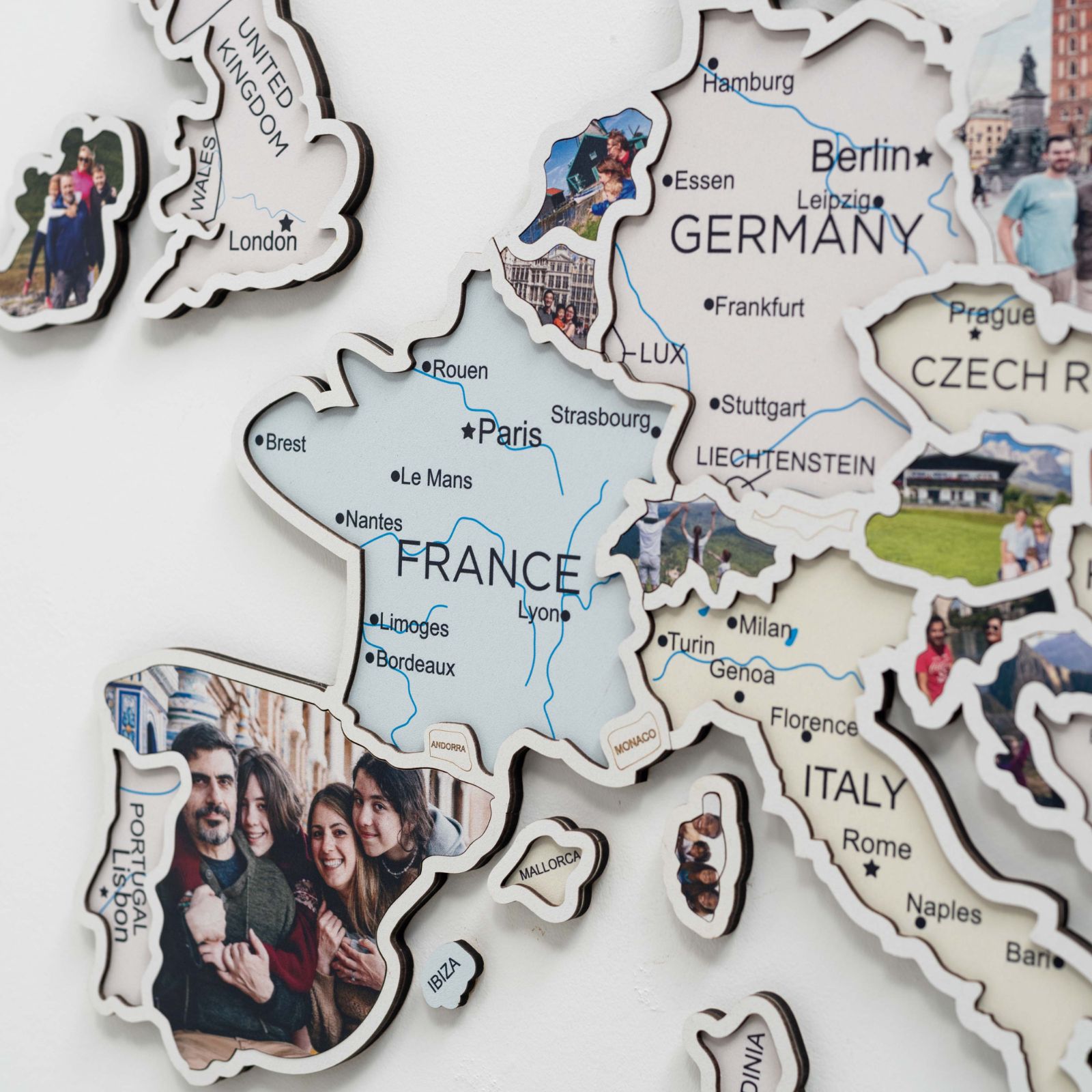 Europe Photo Map Pastel - SJB-DIAMOND ELITES