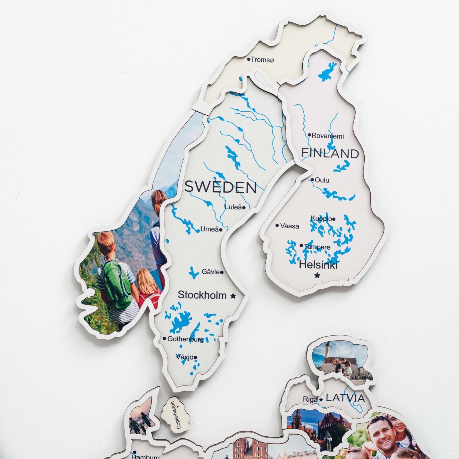 Europe Photo Map Pastel - SJB-DIAMOND ELITES