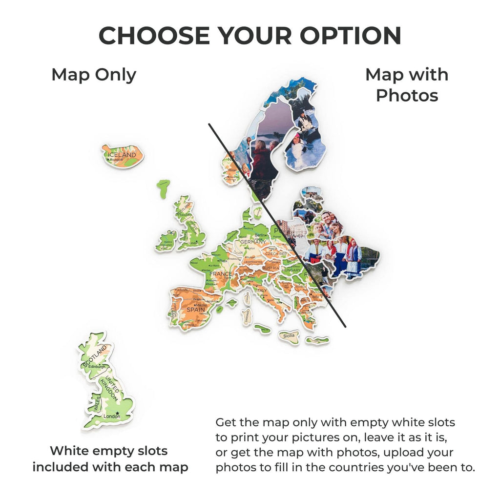 Europe Photo Map Physical - SJB-DIAMOND ELITES