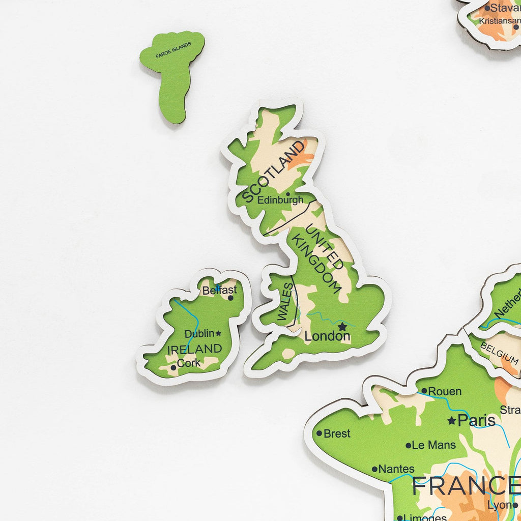 Europe Photo Map Physical - SJB-DIAMOND ELITES
