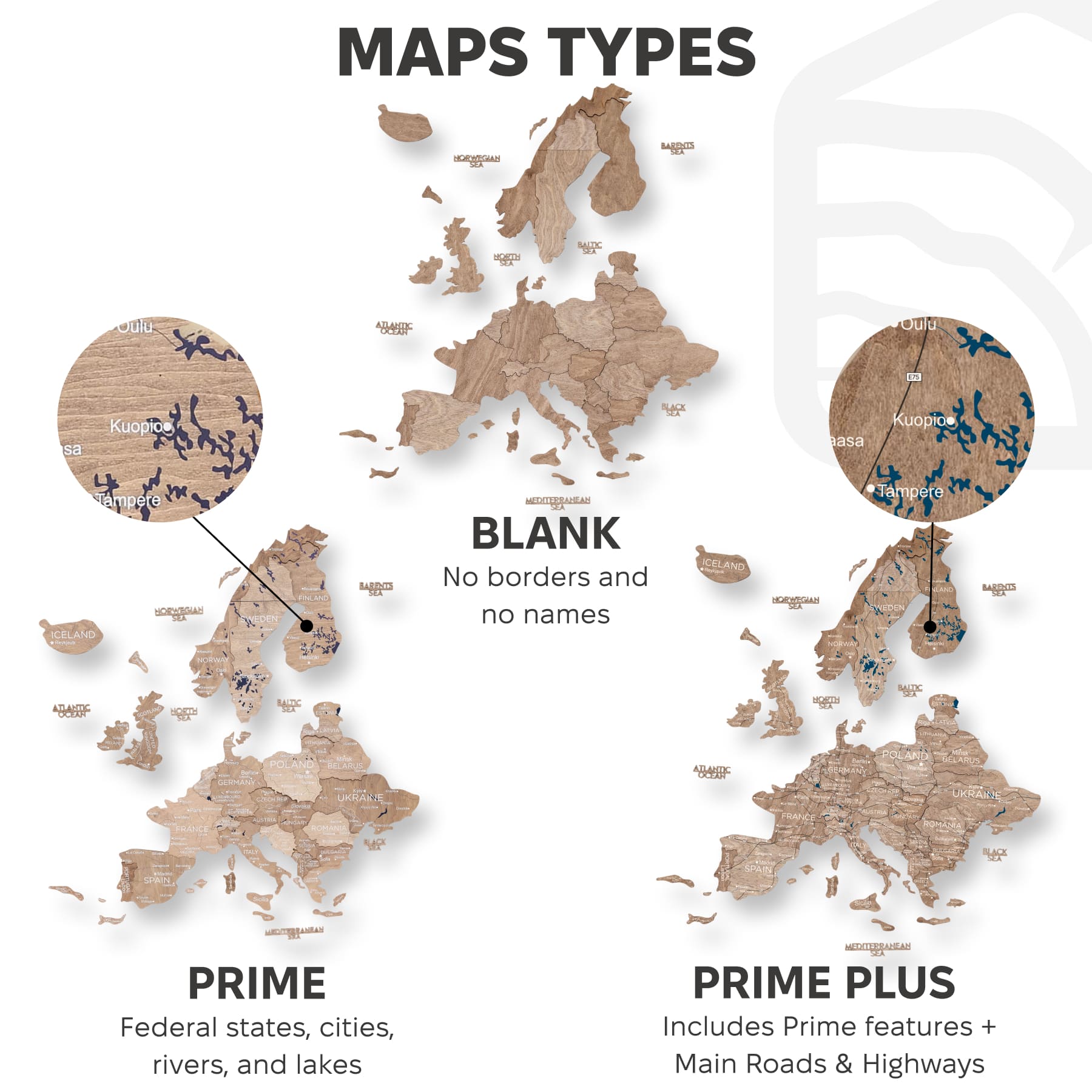 3D Europe Wooden Map Terra Enjoy The Wood