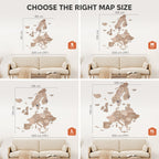 3D Europe Wooden Map Terra Enjoy The Wood
