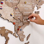 3D Europe Wooden Map Terra Enjoy The Wood