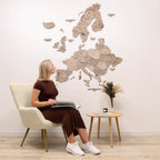 3D Europe Wooden Map Terra Enjoy The Wood