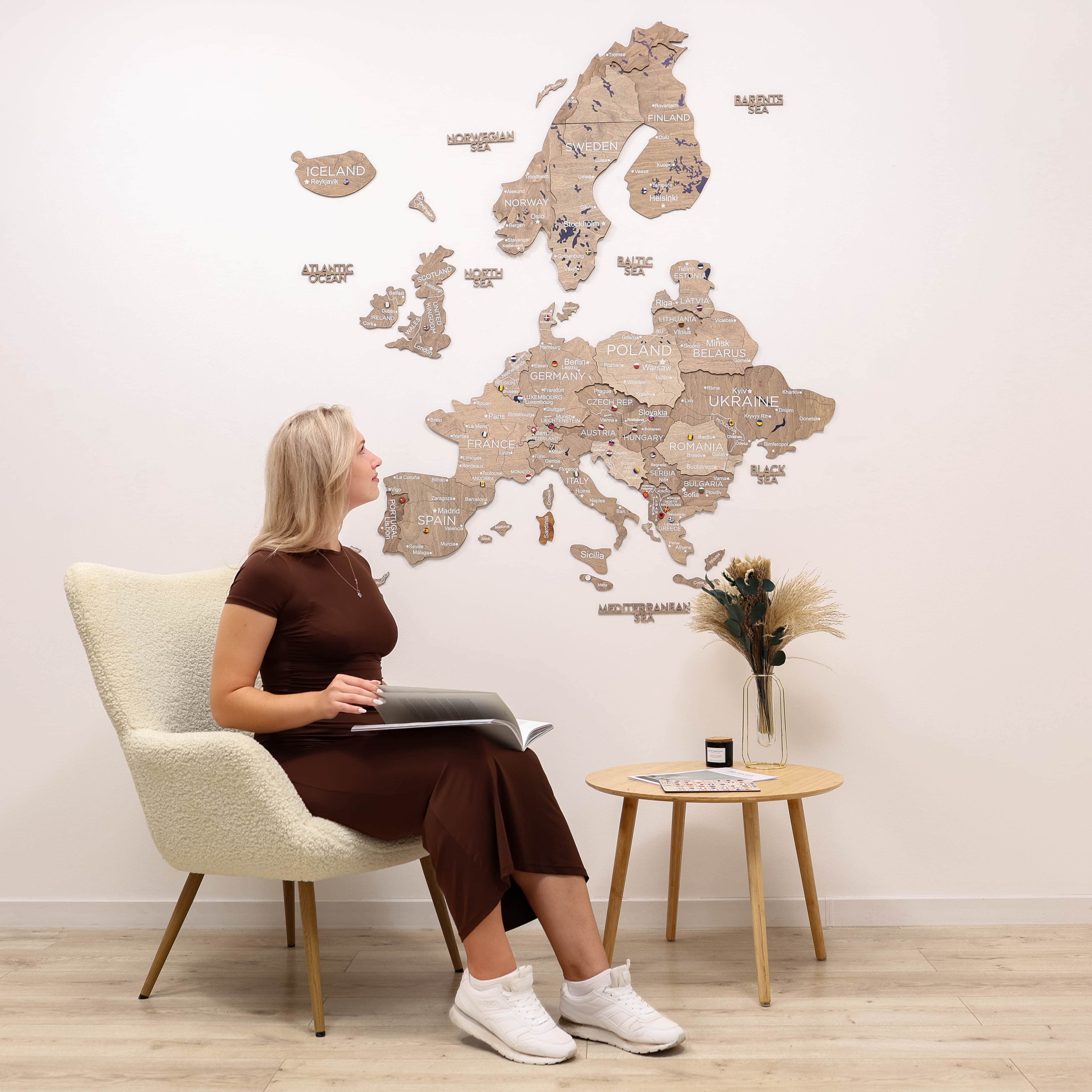 3D Europe Wooden Map Terra Enjoy The Wood