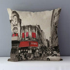 European Style Throw Pillow Covers Red London Street Bus Telephone Booth Big Ben Square Cushion Covers For Home Bed Sofa Throw Pillow Covers Red Bus and Telephone Booth Design Cushion Case Cotton Linen Home Sofa Decor 45X45CM Stevvex