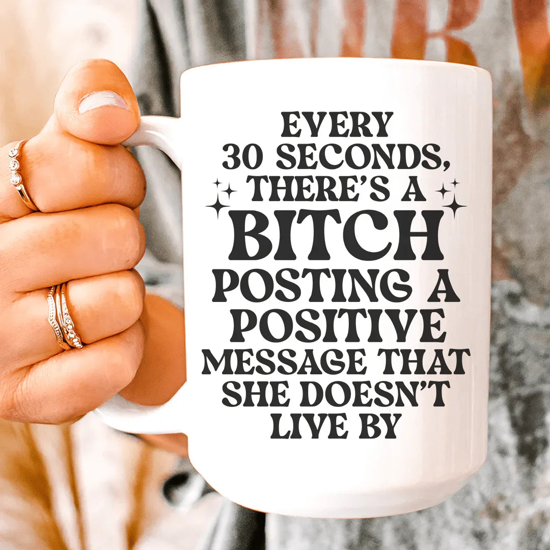 Every 30 Seconds Ceramic Mug 15 oz Peachy Sunday
