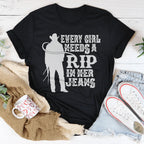 Every Girl Needs A RIP In Her Jeans Tee Peachy Sunday