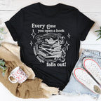 Every Time You Open A Book Some Magic Falls Out Tee Peachy Sunday