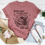 Every Time You Open A Book Some Magic Falls Out Tee Peachy Sunday