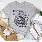 Every Time You Open A Book Some Magic Falls Out Tee Peachy Sunday