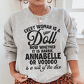Every Woman Is A Doll Sweatshirt Peachy Sunday