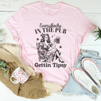 Everybody In The Pub Gettin Tipsy Tee Peachy Sunday