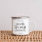 Mothers Day Candle Mug 16oz Reusable Metal Candle Soy Gift BandsCo Straps