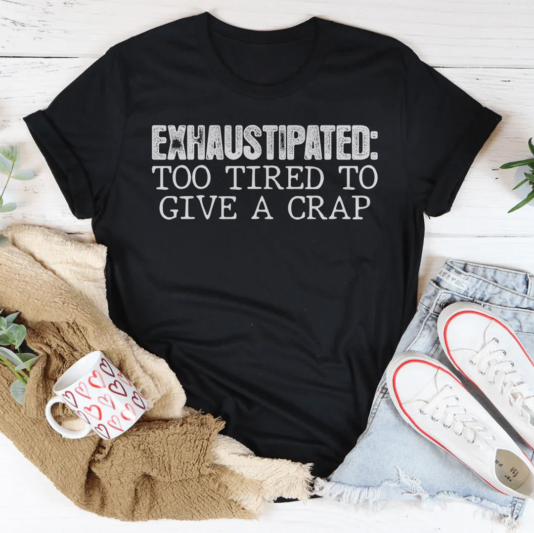 Exhaustipated Tee Peachy Sunday