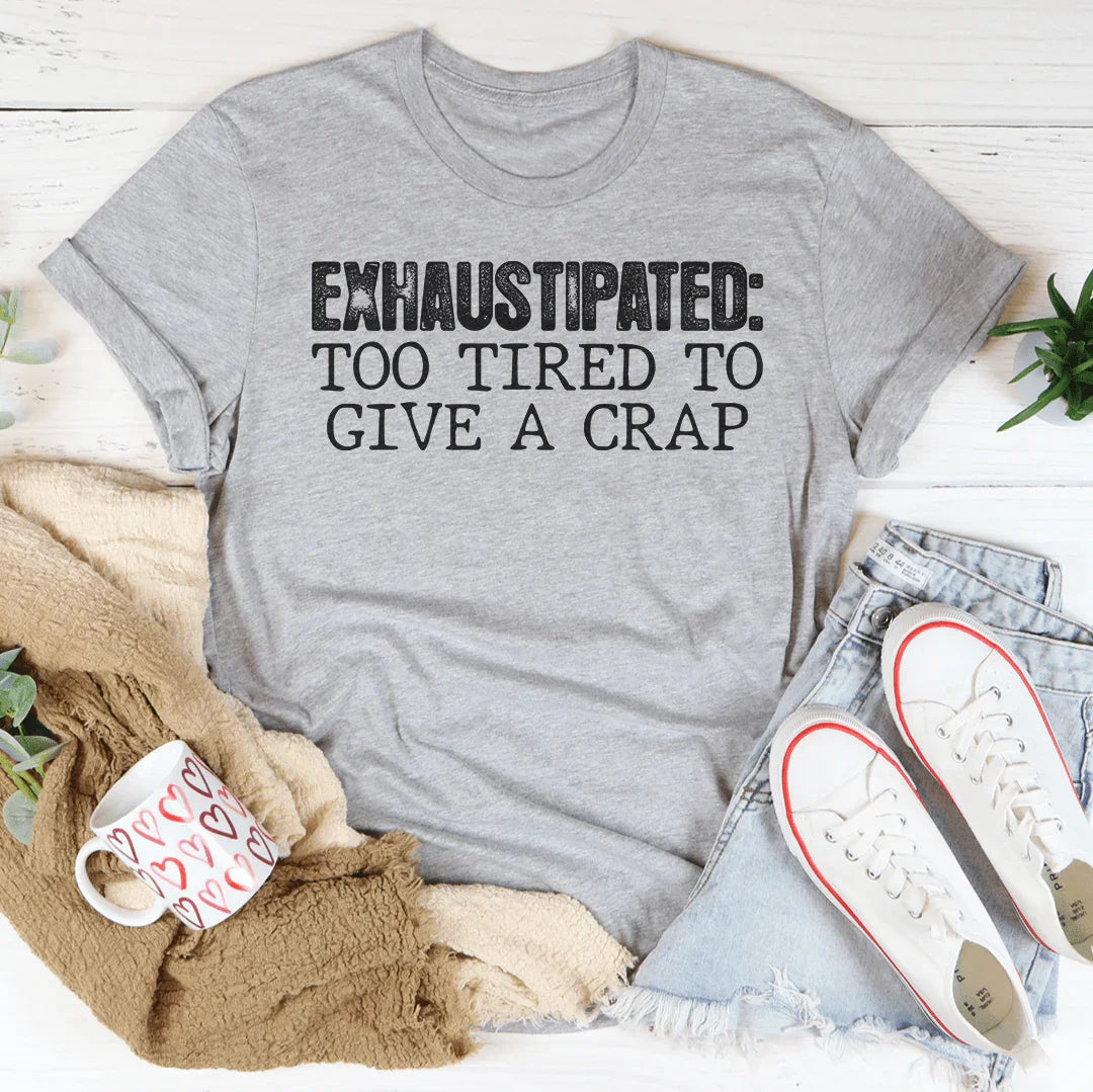 Exhaustipated Tee Peachy Sunday