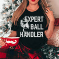 Expert Ball Handler Christmas Tee Peachy Sunday