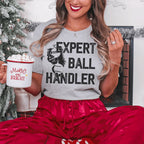 Expert Ball Handler Christmas Tee Peachy Sunday