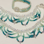Handmade Woven Beaded Necklace | Glass Beads & Shell Pearls Choker | Intricate Seed Bead Art Necklace (MAC343)