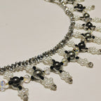 Handmade Woven Beaded Necklace | Glass Beads & Shell Pearls Choker | Intricate Seed Bead Art Necklace (MAC343)