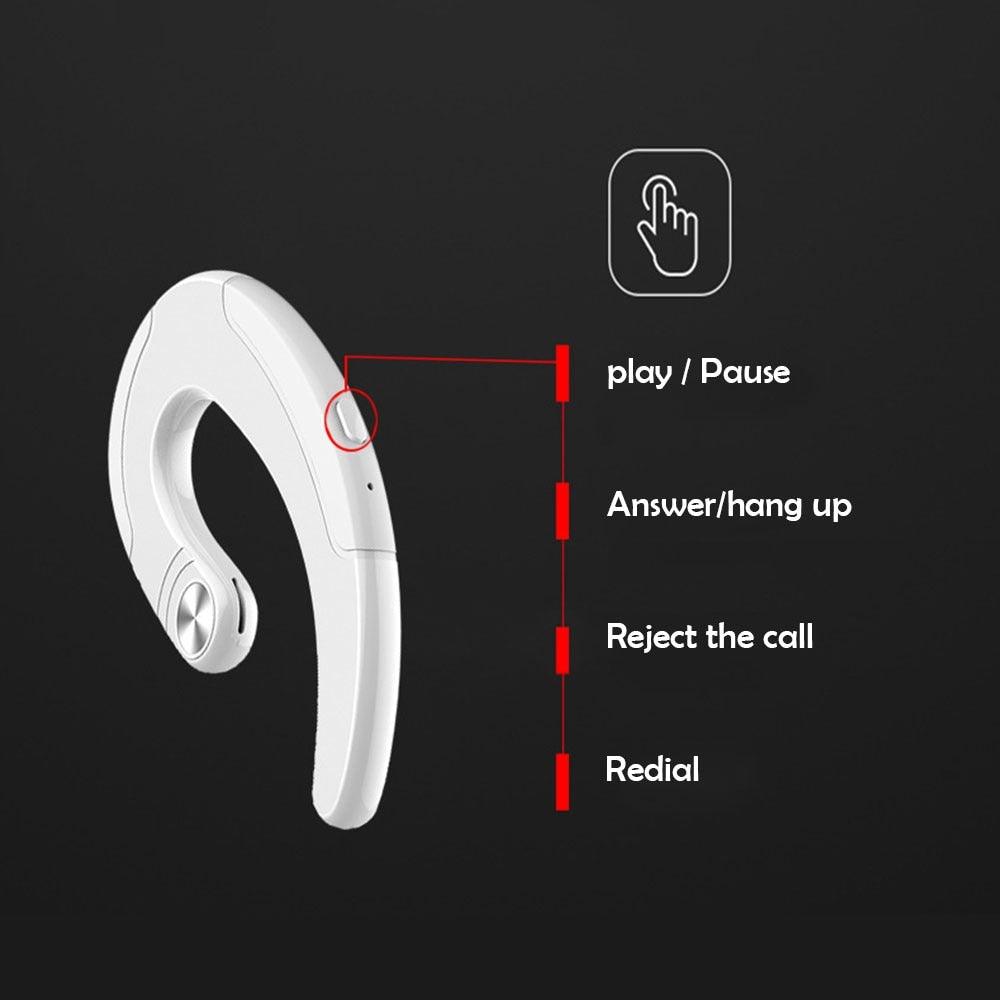 Exquisite Headphone Bluetooth Headset Single Noise Cancelling Ambient Sound Earphone Wireless Bluetooth Earbuds Office Over Ear Headphones Handsfree Business Bone Conduction Earphones Comfortable Secure Fit Headphones With Mic Stevvex