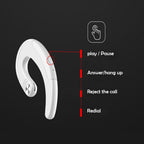 Exquisite Headphone Bluetooth Headset Single Noise Cancelling Ambient Sound Earphone Wireless Bluetooth Earbuds Office Over Ear Headphones Handsfree Business Bone Conduction Earphones Comfortable Secure Fit Headphones With Mic Stevvex