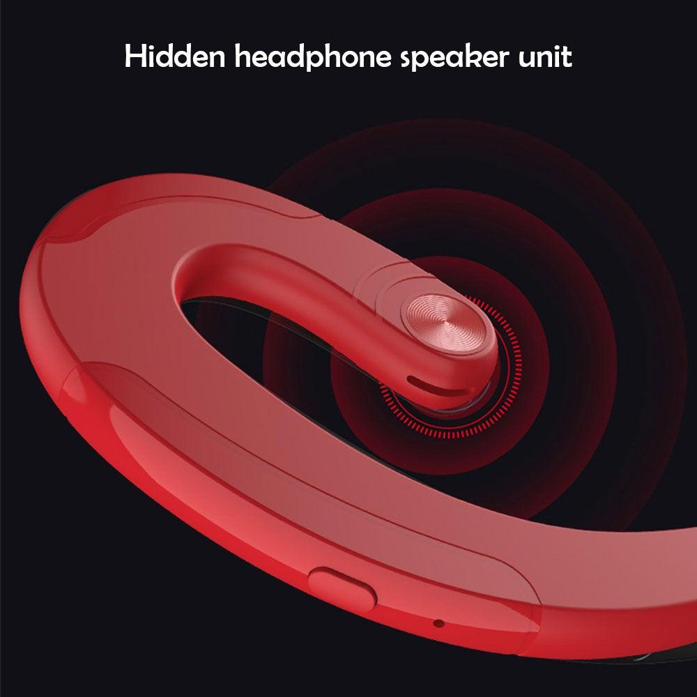 Exquisite Headphone Bluetooth Headset Single Noise Cancelling Ambient Sound Earphone Wireless Bluetooth Earbuds Office Over Ear Headphones Handsfree Business Bone Conduction Earphones Comfortable Secure Fit Headphones With Mic Stevvex