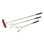 Extendable Roasting Stick Telescopic Campfire Skewer Up To 35in For S'mores