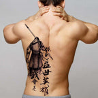 Extra Large Back Temporary Lion Tatoo Sticker Waterproof Black Luxury Big Modern  Design For Mens Stevvex