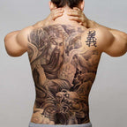 Extra Large Back Temporary Lion Tatoo Sticker Waterproof Black Luxury Big Modern  Design For Mens Stevvex