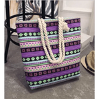 Eye-Catching Fashionable Folding Women Big Size Handbag Ladies Casual Flower Printing Canvas Graffiti Shoulder Bag Stevvex