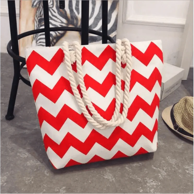 Eye-Catching Fashionable Folding Women Big Size Handbag Ladies Casual Flower Printing Canvas Graffiti Shoulder Bag Stevvex
