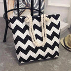 Eye-Catching Fashionable Folding Women Big Size Handbag Ladies Casual Flower Printing Canvas Graffiti Shoulder Bag Stevvex