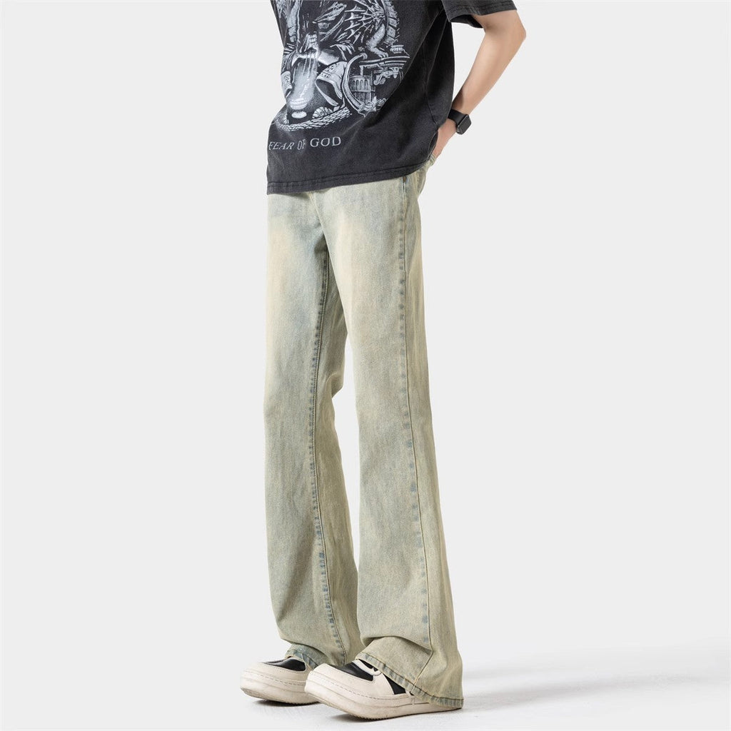 Black Casual Trousers Straight Micro-pull Lootquake LLC