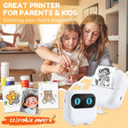 Mini Printer, All Purpose Sticker Maker With Thermal Papers, Bluetooth Portable Printer All Purpose - SJB-DIAMOND ELITES