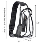 Premium PVC Transparent Chest Bag – Waterproof Fanny Pack Crossbody & Belt Bag for Stadiums and Concerts