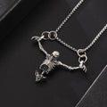 Crucifixion Skull Pendant Necklace Pi-Mart