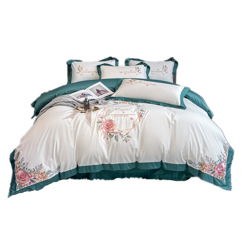 Four-piece Cotton Bedding Embroidery Kit Pi-Mart